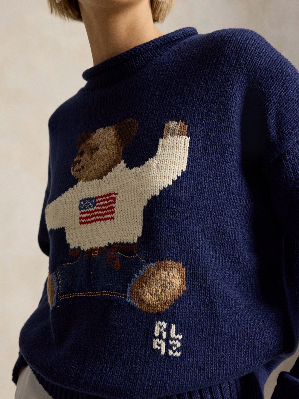 Exclusive’92 Polo by Ralph Lauren sitting bear Sweater - Picture 2 of 9